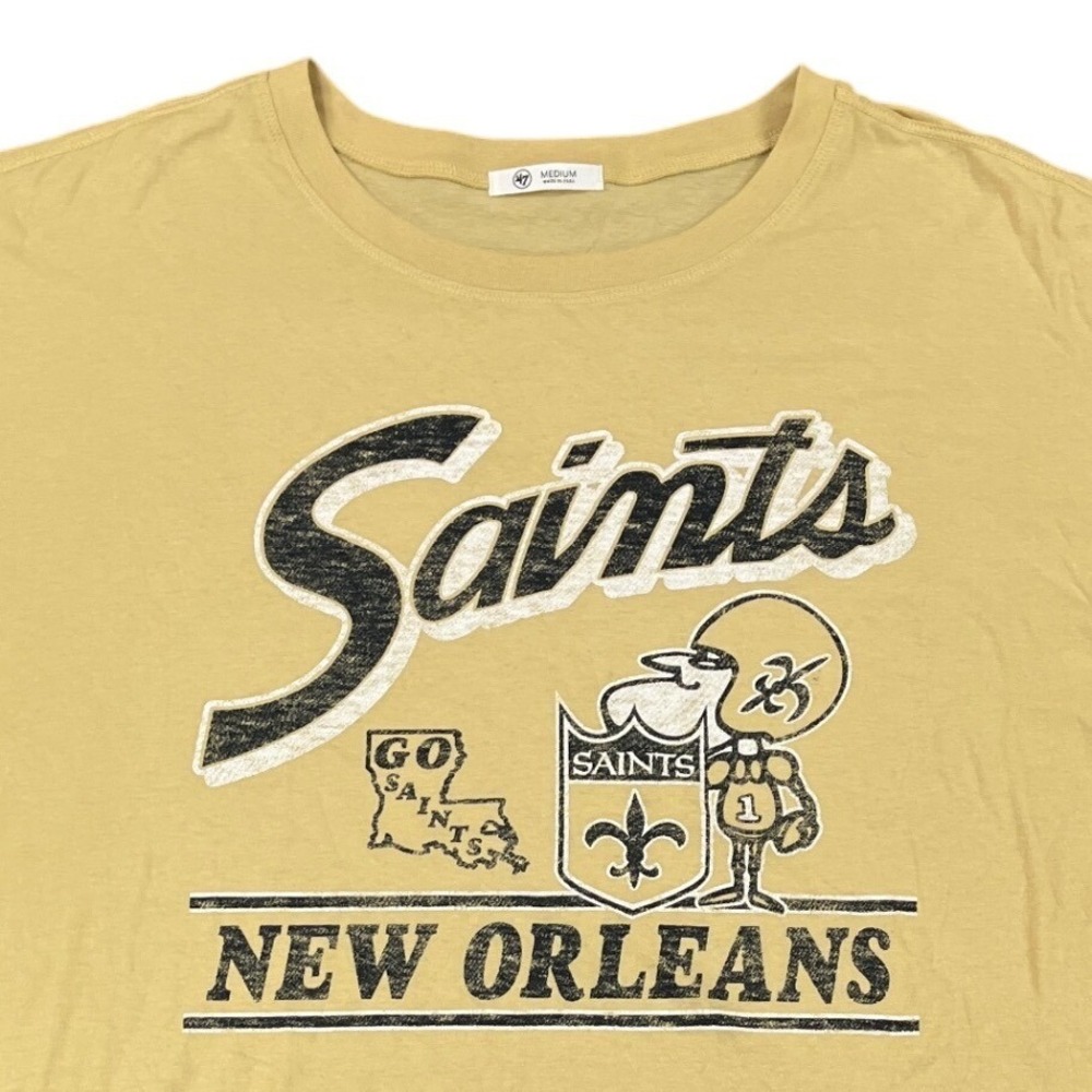 47 Brand New Orleans Saints Women's‎ Medium Graphic T-Shirt Football Tee